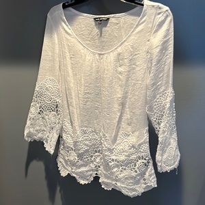 Size Medium top with crochet details